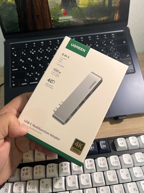 Keychron C3 Proキーボードの打鍵面アップ
