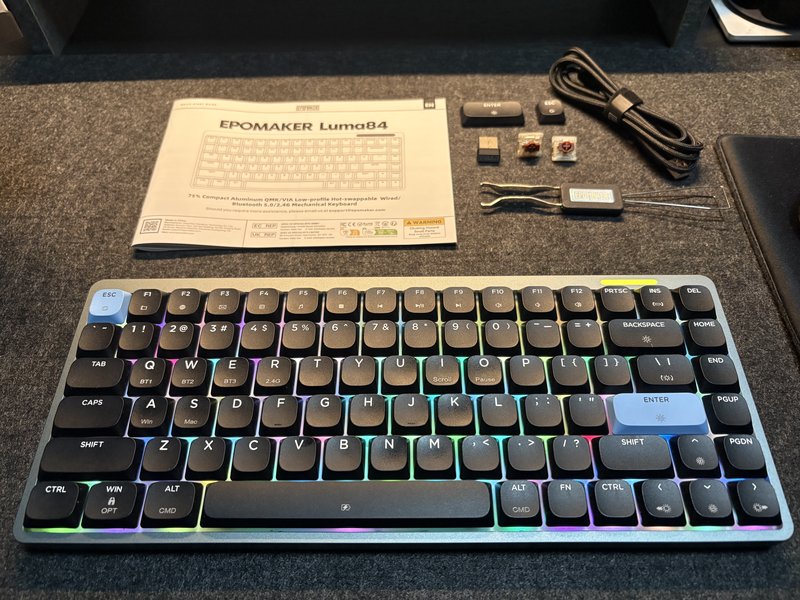 Epomaker Luma84 同梱物一式